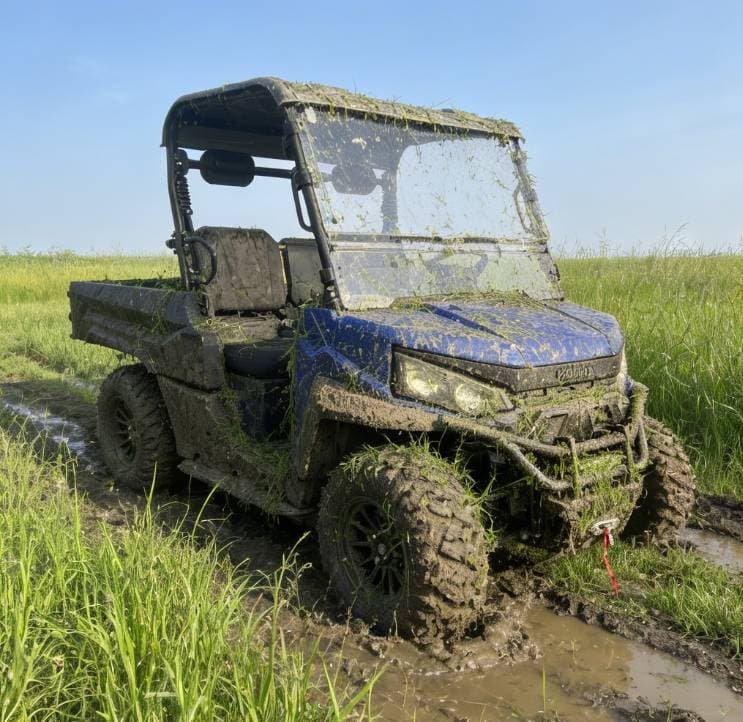 73.6V 4WD ఆఫ్ రోడ్ UTV EPS స్టీరింగ్ 20KW పీక్ పవర్ 80-100కి.మీ.